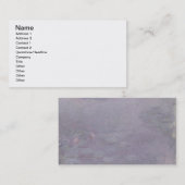 Claude Monet | Lichtgekleurde waterlio's Visitekaartje (Voorkant / Achterkant)