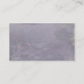 Claude Monet | Lichtgekleurde waterlio's Visitekaartje (Achterkant)