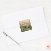 Claude Monet | Lila in de zon, 1873 Vierkante Sticker (Envelop)