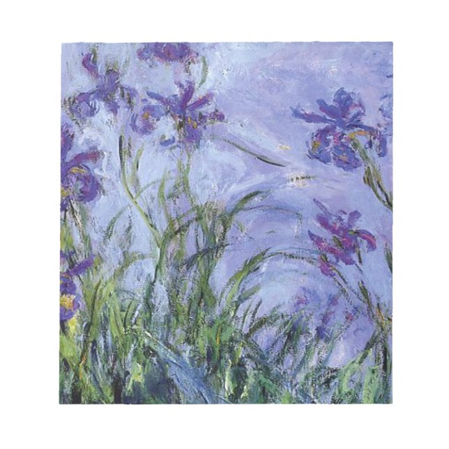 Claude Monet - Lila Irise Mauves 1917 Notitieblok (Voorkant)