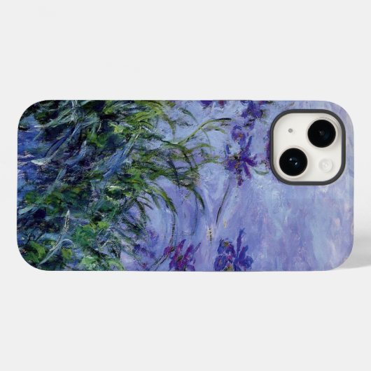 Claude Monet Lila Irises Case-Mate iPhone Case (Achterkant (horizontaal))