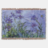Claude Monet Lila Irises Deken (Voorkant)