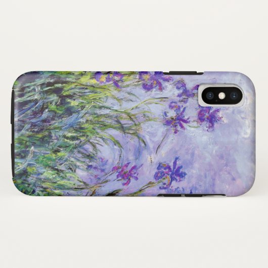 Claude Monet Lila Irises Floral Blue Case-Mate iPhone Case (Achterkant (horizontaal))