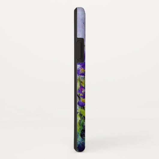 Claude Monet Lila Irises  Floral Blue Case-Mate iPhone Case (Achterkant / rechts)