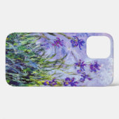 Claude Monet Lila Irises  Floral Blue Case-Mate iPhone Case (Achterkant (horizontaal))