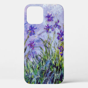 Claude Monet Lila Irises  Floral Blue Case-Mate iPhone Case