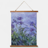Claude Monet Lila Irises Hangend Wandkleed (Voorkant)