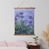 Claude Monet Lila Irises Hangend Wandkleed (Slaapkamer)