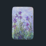 Claude Monet - Lila Irises / Iris Mauves Badmat<br><div class="desc">Lila Irises / Iris Mauves - Claude Monet,  1914-1917</div>
