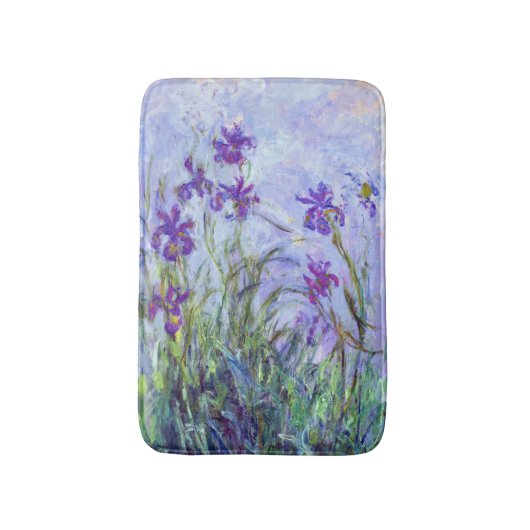 Claude Monet - Lila Irises / Iris Mauves Badmat (Voorkant Verticaal)