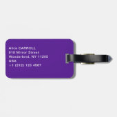 Claude Monet - Lila Irises / Iris Mauves Bagagelabel (Achterkant horizontaal)