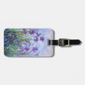 Claude Monet - Lila Irises / Iris Mauves Bagagelabel (Voorkant horizontaal)
