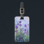 Claude Monet - Lila Irises / Iris Mauves Bagagelabel<br><div class="desc">Lila Irises / Iris Mauves - Claude Monet,  1914-1917</div>