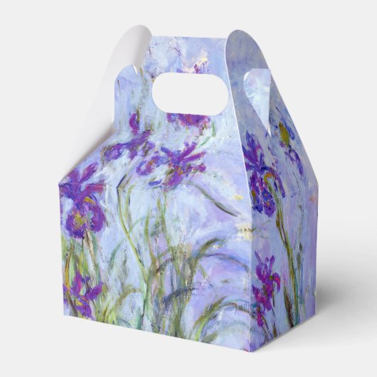 Claude Monet - Lila Irises / Iris Mauves Bedankdoosjes (Achterkant)