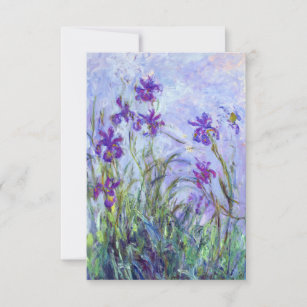 Claude Monet - Lila Irises / Iris Mauves Bedankkaart
