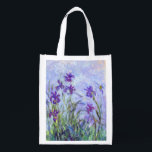 Claude Monet - Lila Irises / Iris Mauves Boodschappentas<br><div class="desc">Lila Irises / Iris Mauves - Claude Monet,  1914-1917</div>