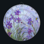 Claude Monet - Lila Irises / Iris Mauves Dartbord<br><div class="desc">Lila Irises / Iris Mauves - Claude Monet,  1914-1917</div>