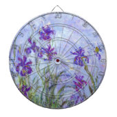 Claude Monet - Lila Irises / Iris Mauves Dartbord (Voorkant)