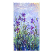 Claude Monet - Lila Irises / Iris Mauves Foto Afdruk (Voorkant)