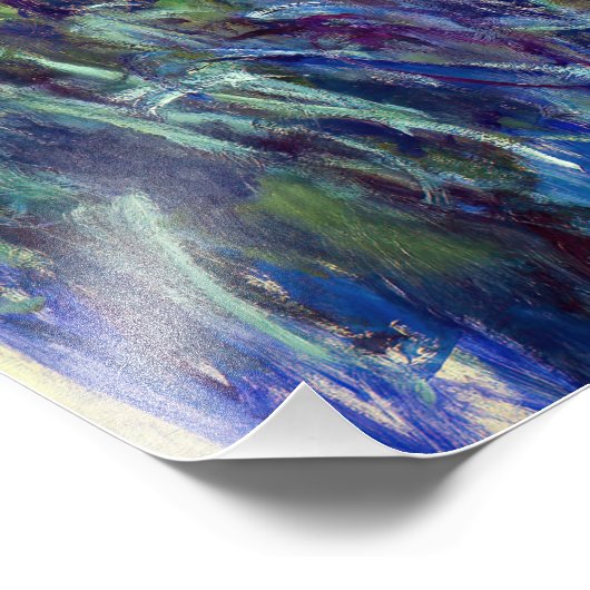 Claude Monet - Lila Irises / Iris Mauves Foto Afdruk (Hoek)