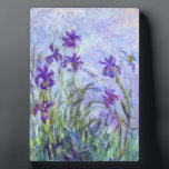 Claude Monet - Lila Irises / Iris Mauves Fotoplaat<br><div class="desc">Lila Irises / Iris Mauves - Claude Monet,  1914-1917</div>