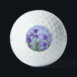 Claude Monet - Lila Irises / Iris Mauves Golfballen<br><div class="desc">Lila Irises / Iris Mauves - Claude Monet,  1914-1917</div>