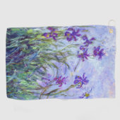 Claude Monet - Lila Irises / Iris Mauves Golfhanddoek (Horizontaal)