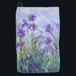 Claude Monet - Lila Irises / Iris Mauves Golfhanddoek<br><div class="desc">Lila Irises / Iris Mauves - Claude Monet,  1914-1917</div>