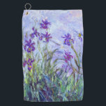 Claude Monet - Lila Irises / Iris Mauves Golfhanddoek<br><div class="desc">Lila Irises / Iris Mauves - Claude Monet,  1914-1917</div>