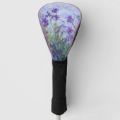 Claude Monet - Lila Irises / Iris Mauves Golfheadcover (Voorkant)