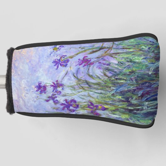 Claude Monet - Lila Irises / Iris Mauves Golfheadcover (Voorkant)