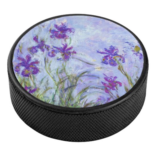 Claude Monet - Lila Irises / Iris Mauves Hockey Puck (3/4)