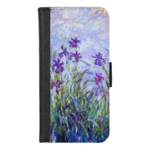 Claude Monet - Lila Irises / Iris Mauves iPhone 8/7 Portemonnee Hoesje