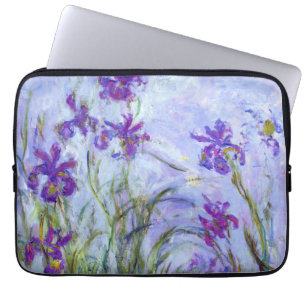 Claude Monet - Lila Irises / Iris Mauves Laptop Sleeve