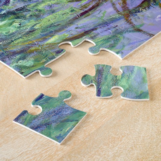 Claude Monet - Lila Irises / Iris Mauves Legpuzzel (Zijkant)