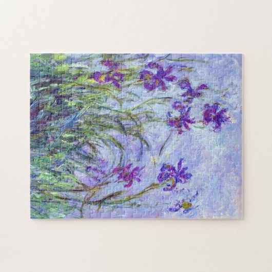 Claude Monet - Lila Irises / Iris Mauves Legpuzzel (Horizontaal)
