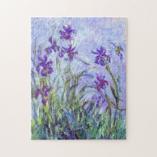 Claude Monet - Lila Irises / Iris Mauves Legpuzzel (Verticaal)