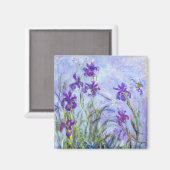 Claude Monet - Lila Irises / Iris Mauves Magneet (Voorkant / Achterkant)