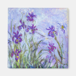 Claude Monet - Lila Irises / Iris Mauves Magneet