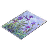 Claude Monet - Lila Irises / Iris Mauves Notitieboek (Linkerzijde)