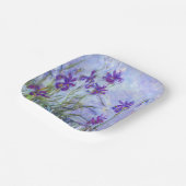 Claude Monet - Lila Irises / Iris Mauves Papieren Bordje (Gebogen)