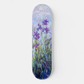 Claude Monet - Lila Irises / Iris Mauves Persoonlijk Skateboard (Voorkant)