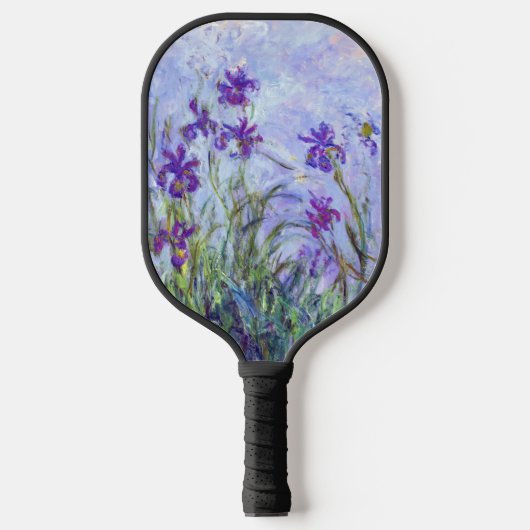Claude Monet - Lila Irises / Iris Mauves Pickleball Paddle (Voorkant)