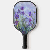 Claude Monet - Lila Irises / Iris Mauves Pickleball Paddle (Achterkant)