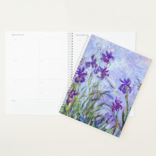 Claude Monet - Lila Irises / Iris Mauves Planner (Display)