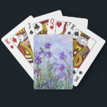 Claude Monet - Lila Irises / Iris Mauves Pokerkaarten<br><div class="desc">Lila Irises / Iris Mauves - Claude Monet,  1914-1917</div>