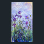 Claude Monet - Lila Irises / Iris Mauves Poster<br><div class="desc">Lila Irises / Iris Mauves - Claude Monet,  1914-1917</div>