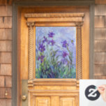 Claude Monet - Lila Irises / Iris Mauves Raamsticker<br><div class="desc">Lila Irises / Iris Mauves - Claude Monet,  1914-1917</div>
