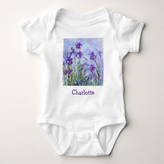 Claude Monet - Lila Irises / Iris Mauves Romper (Voorkant)