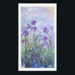 Claude Monet - Lila Irises / Iris Mauves Servet<br><div class="desc">Lila Irises / Iris Mauves - Claude Monet,  1914-1917</div>